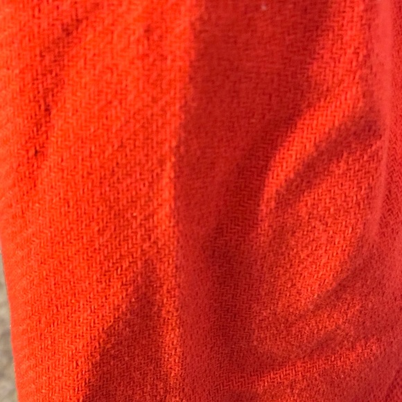 Old Navy Fitted Red Coat with Belted Waist - Picture 3 of 5